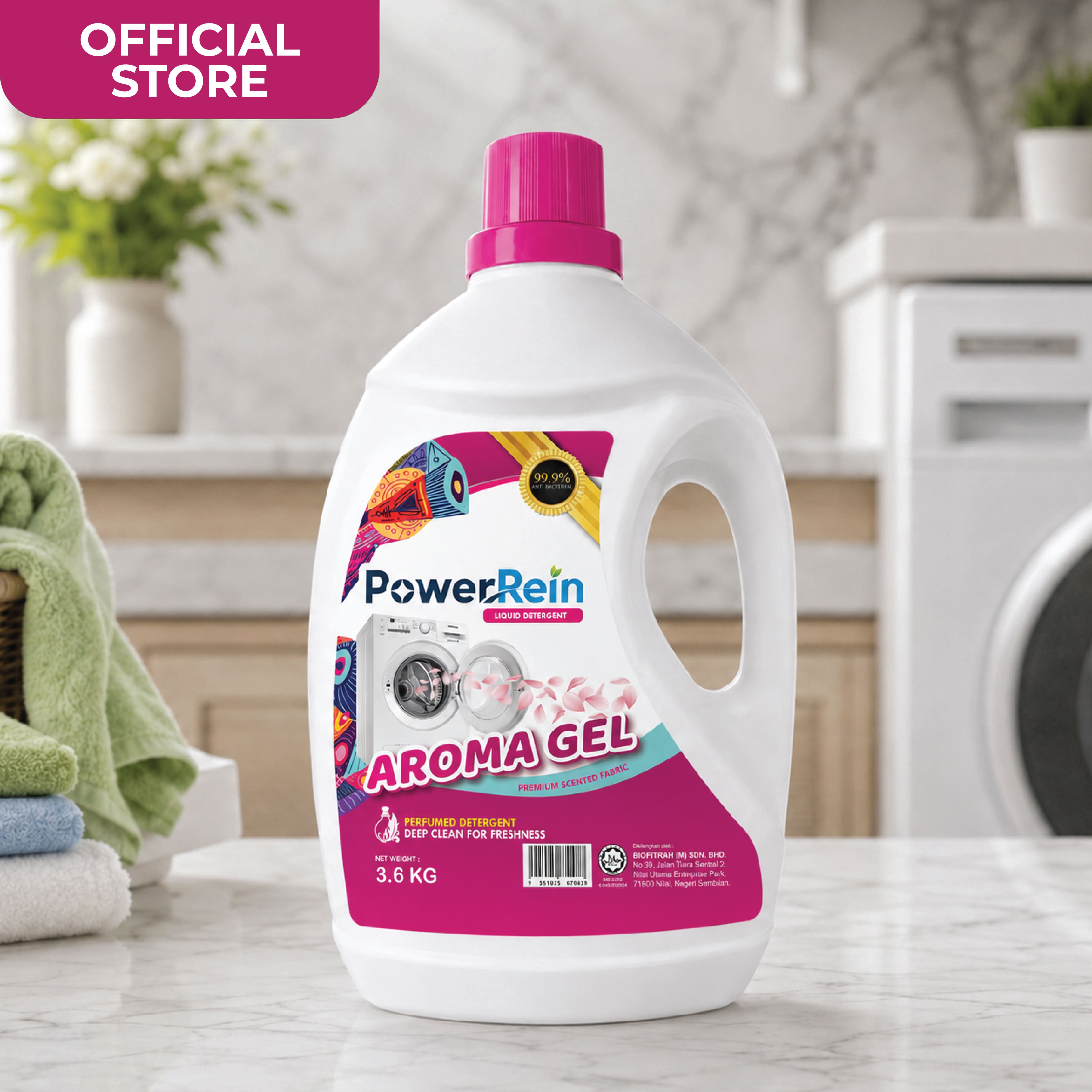 PowerRein Aroma Gel Laundry Detergent 4.5L